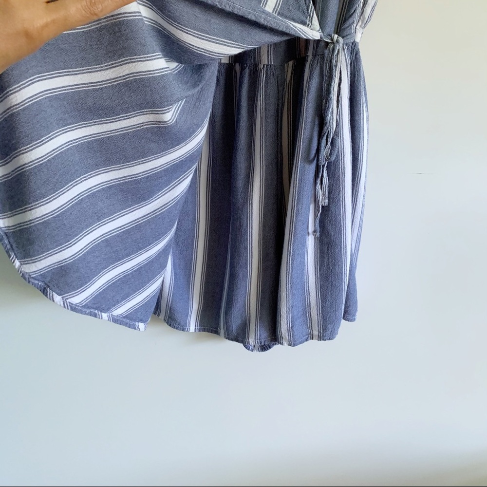 Hollister Women’s Stripes Wrap Romper - Picture 4 of 5